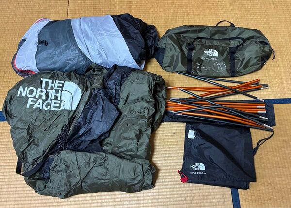THE NORTH FACE ザノースフェイス 4人用テント エバカーゴ4 専用フットプリントセット ニュートープグリーン