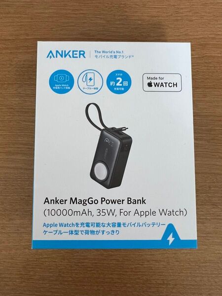 Anker MagGo Power Bank(10000mAh, 35W, For Apple Watch)