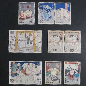 未使用記念切手 相撲シリーズ 550円分