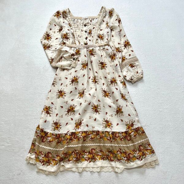 axes femme アクシーズファム ロングワンピース 総柄 Mサイズ