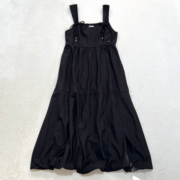 axes femme アクシーズファム ロングワンピース ブラック Fサイズ