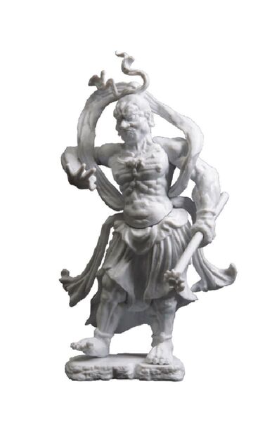 値下げ不可 匿名配送 和の心 仏像壱 金剛力士立像 吽形 石膏風カラー