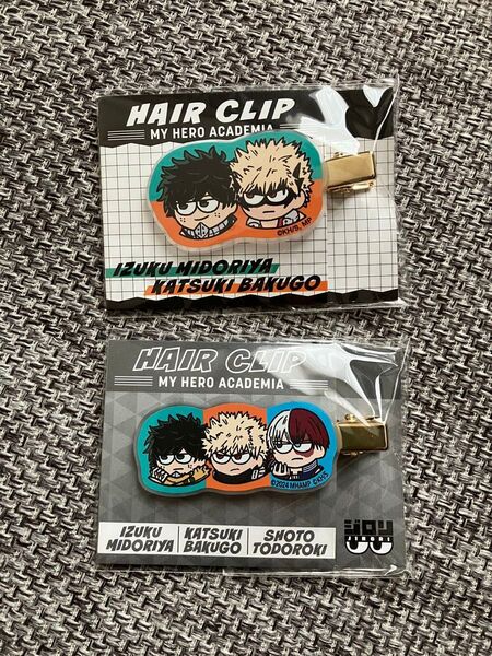 僕のヒーローアカデミア ヒロアカ ジロリ ヘアクリップ 緑谷出久 爆豪勝己 轟焦凍 ヒーロープラザ