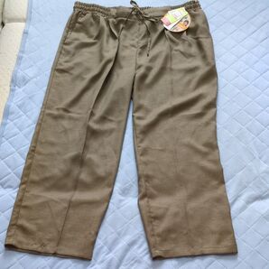 【4L】しまむら 茶色パンツ ひも付きウエストゴム タグ付き新品未使用