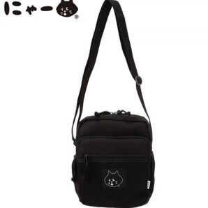 にゃー ねこ バッグ ショルダーバッグ 肩掛けバッグ ブラック 新品未使用