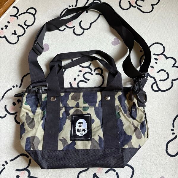 BAPE KIDS カモフラージュ 2way トートバッグ ショルダーバッグ新品