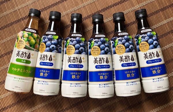ミチョ 美酢プラス うめ&ブルーベリー 6本セット
