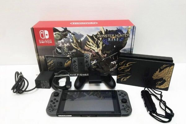 Nintendo Switch 本体 セット モンスターハンターライズスペシャルエディション 動作確認済 N01-467yk/G4