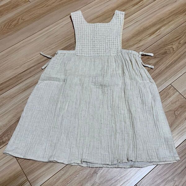 ZARA baby ザラ リネン ジャンパースカート ワンピース サイズ 110 4〜5y エプロン