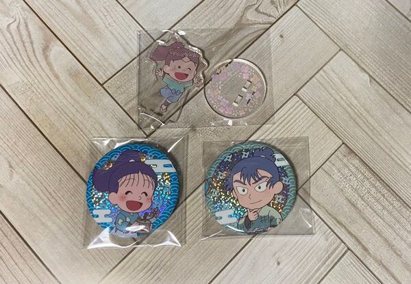 忍たま乱太郎 忍たま アニメイトカフェ アニカフェ アクスタ 缶バッジ 二郭伊助、食満留三郎、夢前三治郎