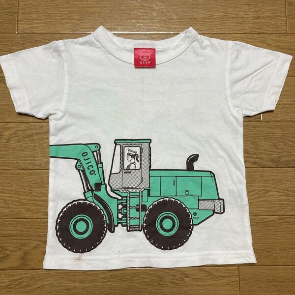 オジコ 半袖Tシャツ ショベルカー アイス 4A 90〜100cm