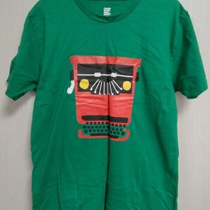 graniph Tシャツ タイプライター グリーン Lサイズ