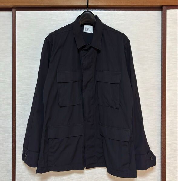 【希少】U.S. ARMY BDU JACKET BLACK ブラック 357 M-R ミリタリー リップストップ 90s 古着