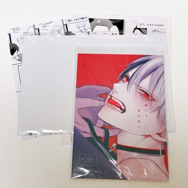 跪いて愛を問う 山田ノノノ ★ドラマCD特典3種類セット★小冊子&ペーパー BLコミック BLCD 特典のみ