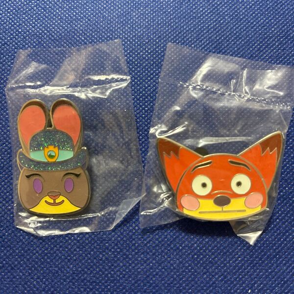 ディズニー ピンバッチ ニック ジュディ ズートピア 香港ディズニー