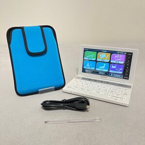 【SHARP】電子辞書 PW-HC5 ホワイト 高校生モデル ケース付き