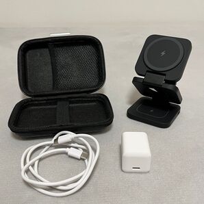 【美品】3in1ワイヤレス充電器 KUXIU X55 トラベル