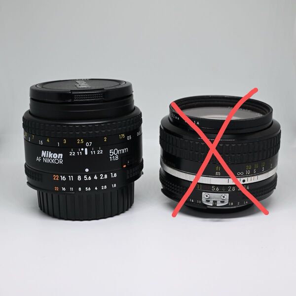 Nikon AF NIKKOR 50mm f1.8 単焦点レンズ Fマウント