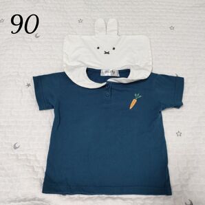 ミッフィー miffy Tシャツ 半袖 セーラー ネイビー 90 キッズ ベビー