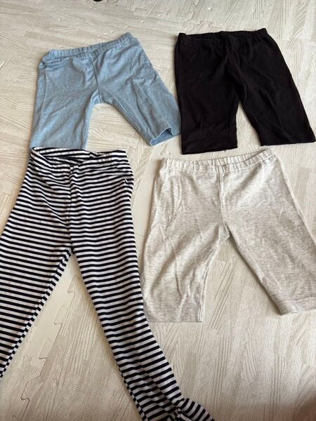 ユニクロ GU キッズ ハーフパンツ レギンスおまとめセット