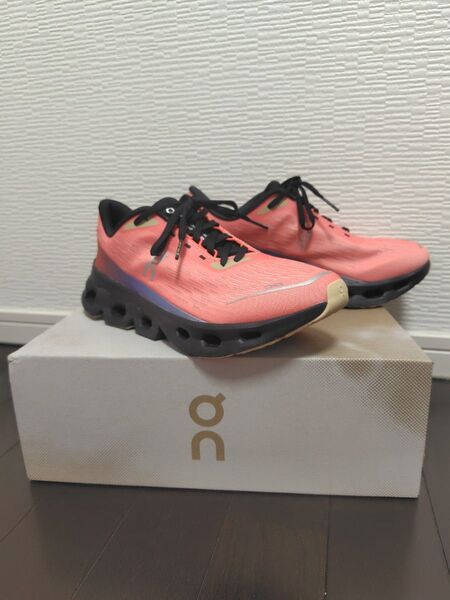 On Cloudspark ランニングシューズ Flame Black ピンク 26.0cm ウィメンズ