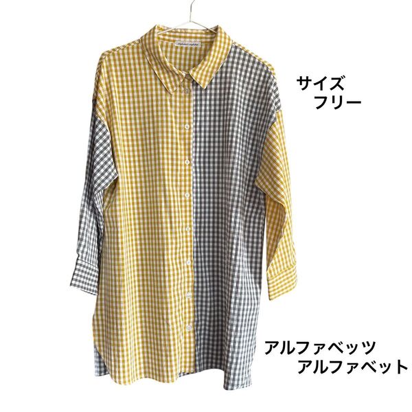 アルファベッツ アルファベット シャツ レディース