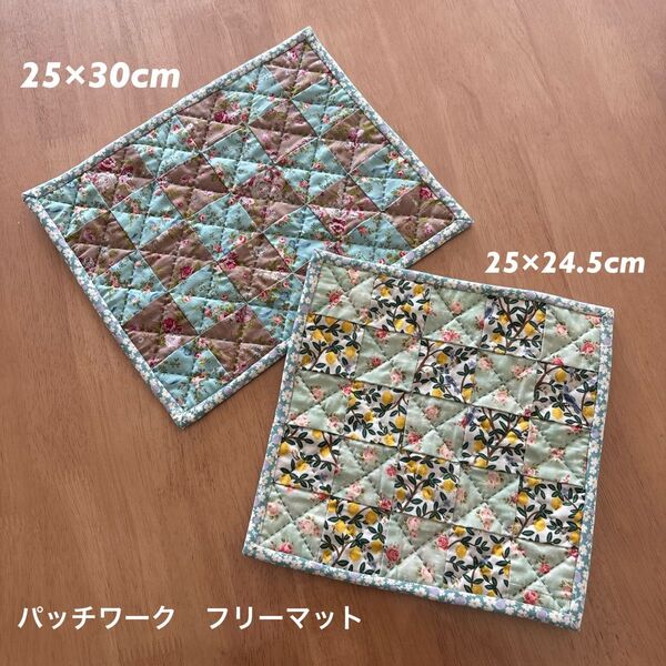 NO.147 パッチワーク ハンドメイド フリーマット ペットマット 敷物