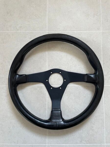 NARDI ナルディ レザー ステアリング ハンドル 黒 36cm