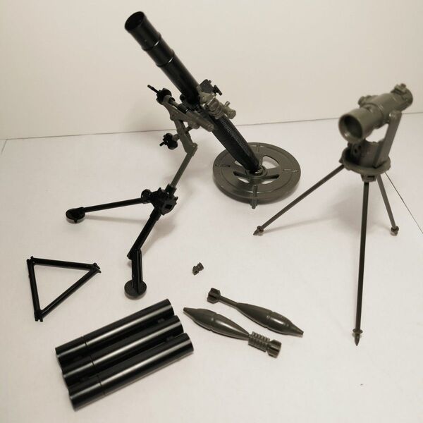 ジャンク トミーテック リトルアーモリー 1/12 81mm 迫撃砲 L16 プラモデル 武器 フィギュア 組み立て済み