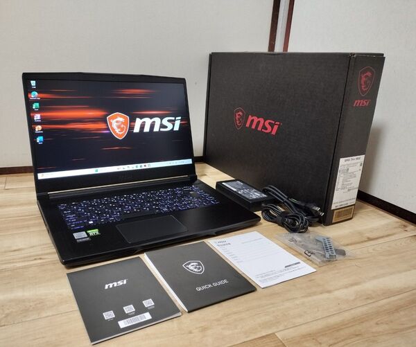 MSI GF63 Thin 10UC RTX 3050 core i7 10750H 16GB 512GB ゲーミング ノートPC