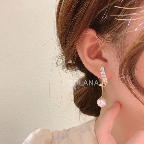 11 豪華パールピアス 結婚式 入学式 入園式 パーティ 二次会 卒業式 卒園式