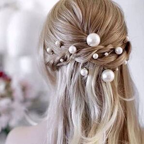 14 使い道多数ヘアアクセ パール 結婚式 成人式 卒業式 七五三