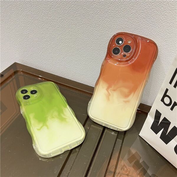 iPhoneケース カバー スマホケース 軽量 耐衝撃 滑り止め レンズ保護 お洒落 全面保護 薄型 グラデーション ラテ柄