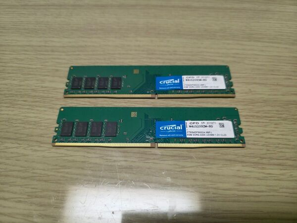 DDR4 3200 16GB デスクトップ用メモリ crucial