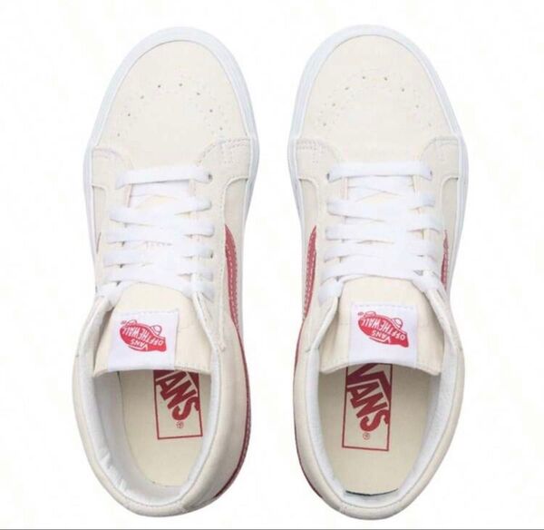 VANS SK8-HI スケートハイ ホワイト/レッド