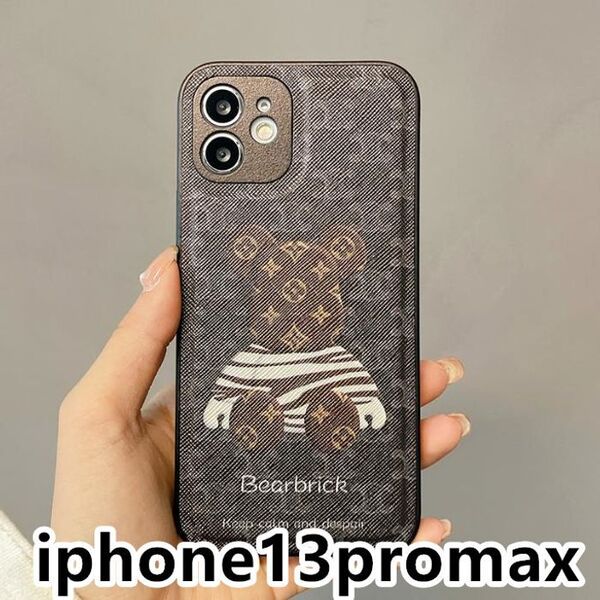 iphone13promaxケース カーバー TPU 可愛い 熊 軽量 ブラウン1