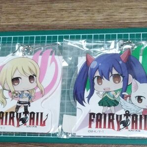 Fairy Tail ルーシィ、ウェンディ&シャルル アクリルキーホルダー2枚 新品未開封品