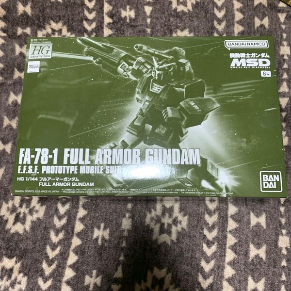 新品 FA-78-1 フルアーマーガンダム 機動戦士ガンダム ガンプラ プレミアムバンダイ HG MSD 送料無料