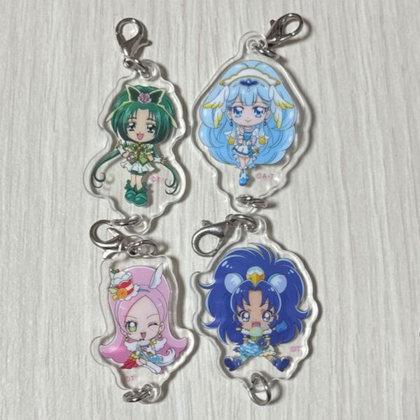 映画プリキュアオールスターズF アクリルチャーム キュアミント キュアジェラート キュアパルフェ キュアアンジュ まとめ売り