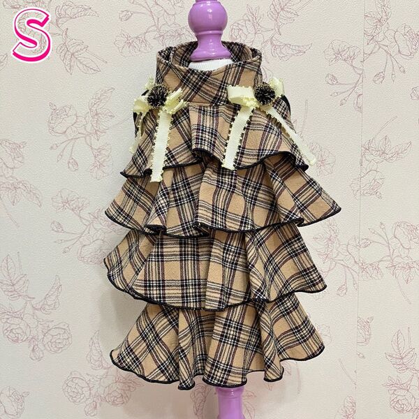 ハンドメイド犬服 ワンピース Sサイズ
