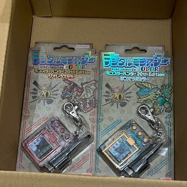 新品未開封デジモンCOLOR モンスターハンター 20th Edition 2個 リオレウスカラー ジンオウガ