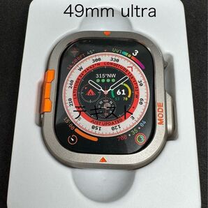 New アップルウォッチ 49mm ultra用 メタルケース チタニウムカラー