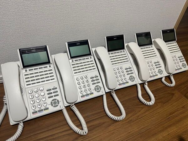 NEC ビジネスフォン AspireWX・WX Plus 24ボタン多機能電話機5台セット