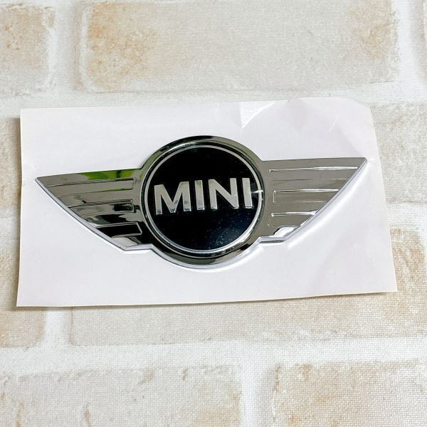 s108【MINI COOPER】ミニクーパー フロントエンブレム R55/R56/R57/R58/R59 (※R50/R52/R53除く) BMW 51142754973 ローバー
