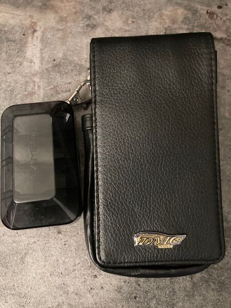 DMC ダーツケース ブラック カメオ フライトケース 本革 レザー 牛革 廃盤