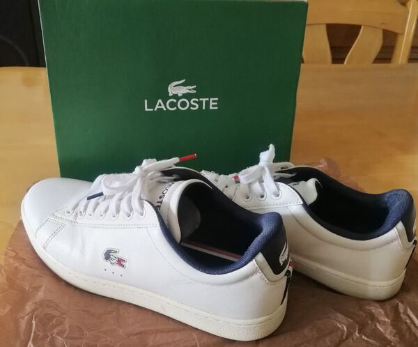 LACOSTEレザー スニーカー 白 24cm