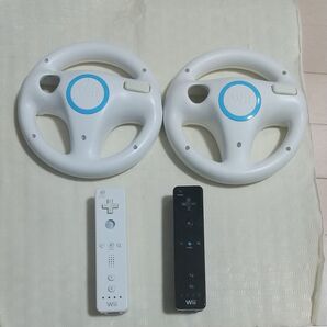 動作品セット販売 Wii用 ハンドル+Wii用 コントローラ