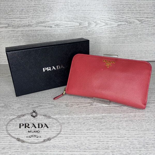 PRADA プラダ 長財布 ラウンドファスナー S63