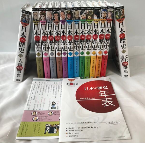 学研まんがNEW日本の歴史 3大特典付き14巻セット 児童書 人物学習事典 学習漫画