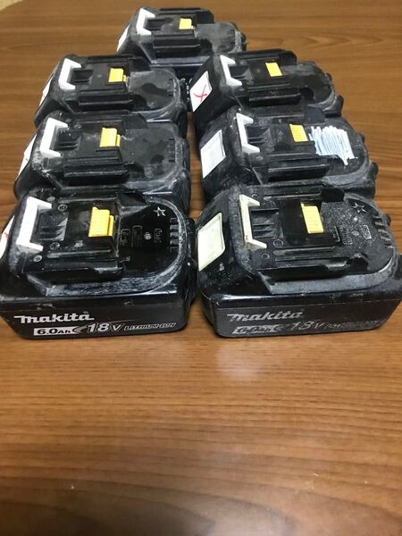 makita等 リチウムイオンバッテリー 18V 7個「ジャンク品」